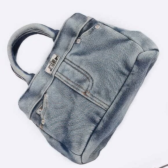 Denim Crossbody Bag - Picture 2 of 4